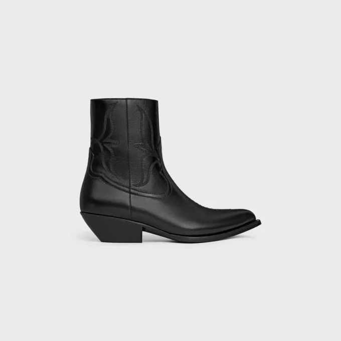 Bota Leon en piel de becerro brillante Bota Leon en piel de becerro brillante