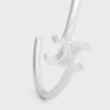 Brazalete asimétrico Triomphe en latón con acabado de rodio Brazalete asimétrico Triomphe en latón con acabado de rodio