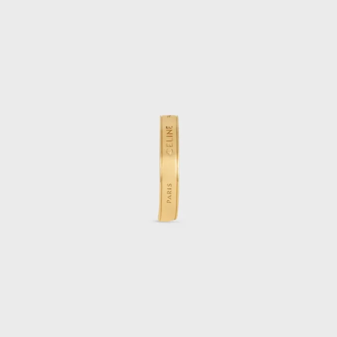 Brazalete pequeño CELINE Ribbon en latón con acabado dorado Brazalete pequeño CELINE Ribbon en latón con acabado dorado