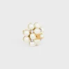 Broche Les Perles CELINE en strass, perlas de resina, latón con acabado dorado y acero Broche Les Perles CELINE en strass, perlas de resina, latón con acabado dorado y acero