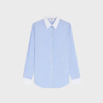 Camisa Classic de popelín de algodón a rayas