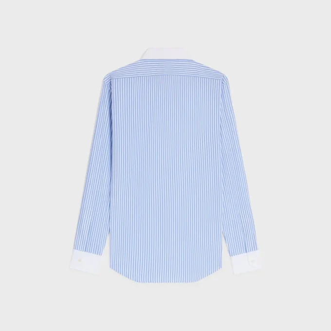 Camisa Classic de popelín de algodón a rayas Camisa Classic de popelín de algodón a rayas