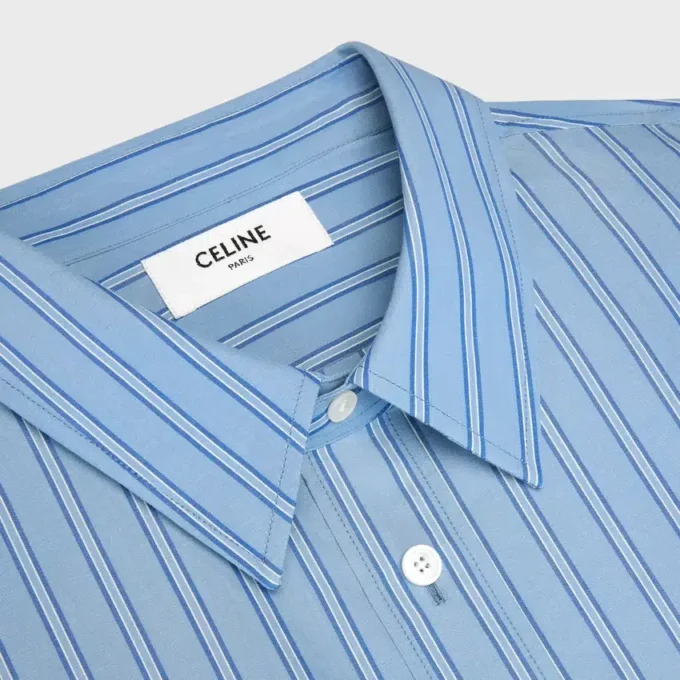 Camisa Classic de popelín de algodón a rayas Camisa Classic de popelín de algodón a rayas