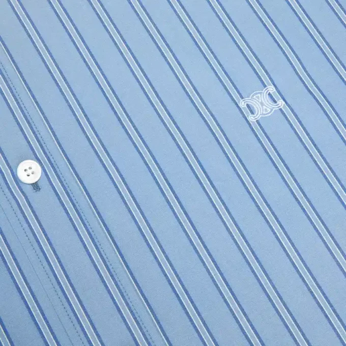 Camisa Classic de popelín de algodón a rayas Camisa Classic de popelín de algodón a rayas