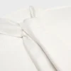 Camisa corta con cuello lavallière en sarga de seda Camisa corta con cuello lavallière en sarga de seda