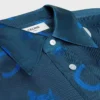 Camisa corta de sarga de seda Camisa corta de sarga de seda