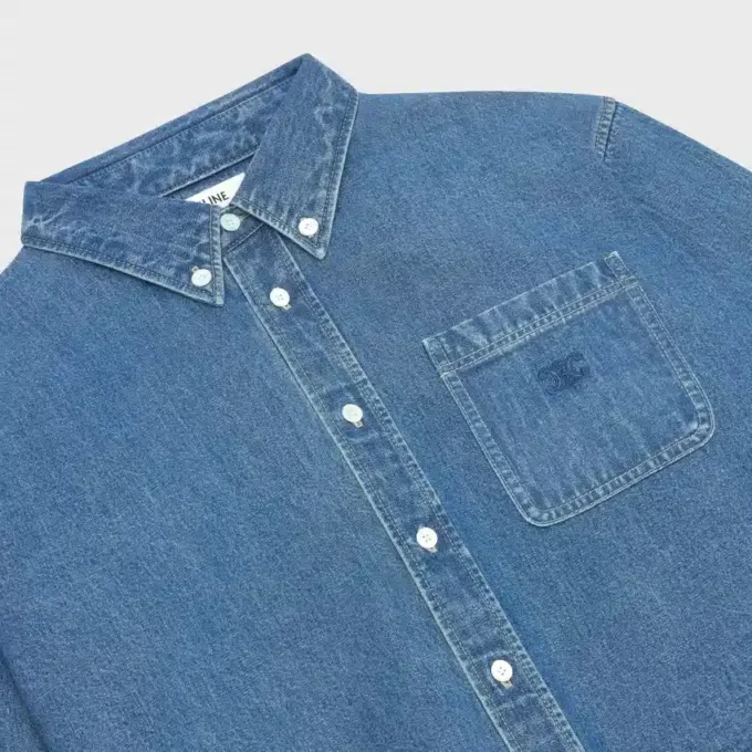 Camisa corta en denim Union Ocean Wash Camisa corta en denim Union Ocean Wash