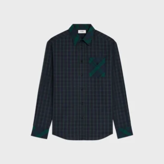 Camisa de algodón a cuadros