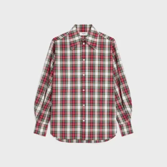Camisa de algodón a cuadros