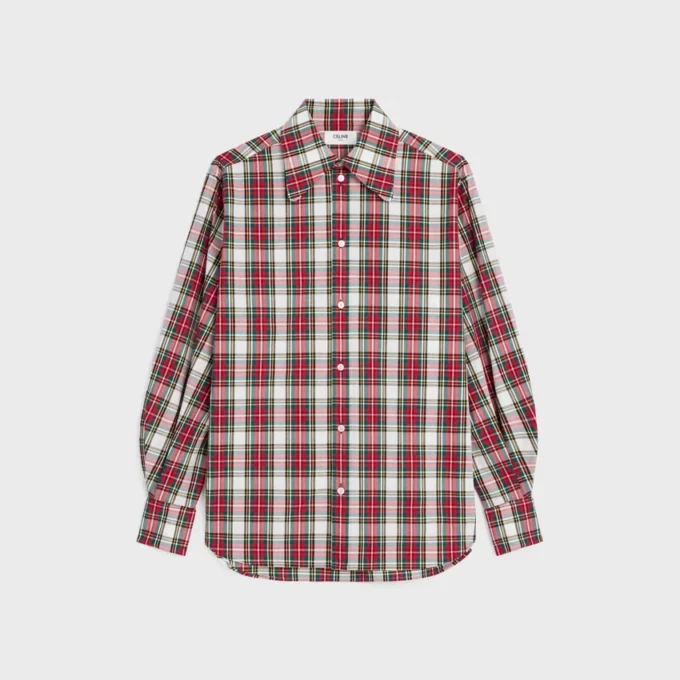Camisa de algodón a cuadros Camisa de algodón a cuadros