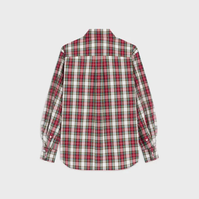 Camisa de algodón a cuadros Camisa de algodón a cuadros