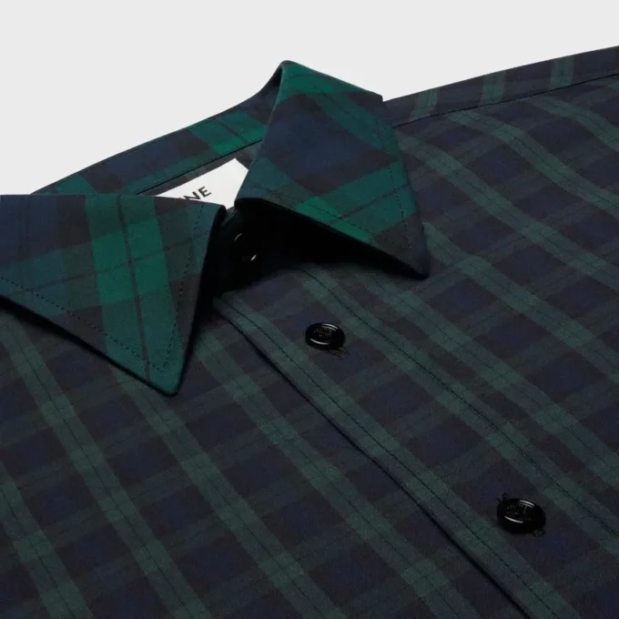 Camisa de algodón a cuadros Camisa de algodón a cuadros