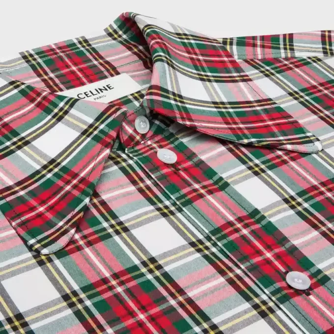 Camisa de algodón a cuadros Camisa de algodón a cuadros