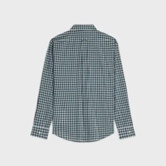 Camisa de algodón con estampado de tartán
