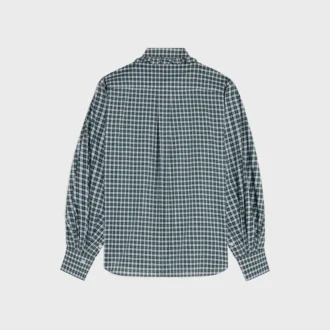 Camisa de algodón con estampado de tartán