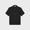 Camisa de bolos en viscosa con estampado Micro Triomphe Camisa de bolos en viscosa con estampado Micro Triomphe