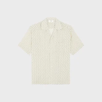 Camisa de bolos en viscosa con estampado Micro Triomphe