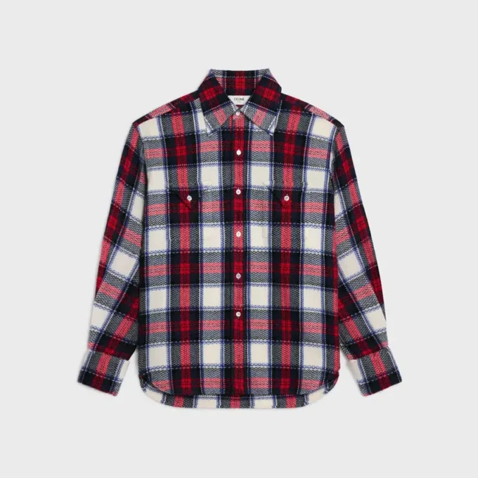 Camisa de cachemira a cuadros Camisa de cachemira a cuadros