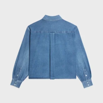 Camisa de denim de algodón