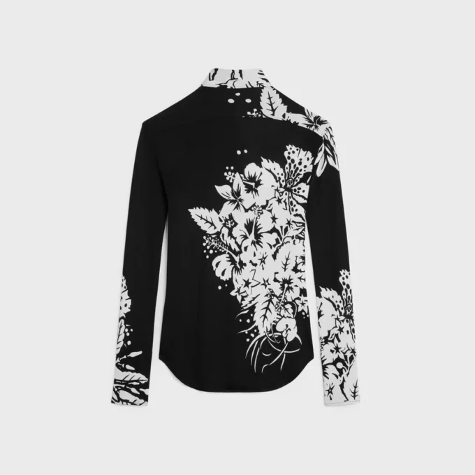 Camisa de jersey de seda Camisa de jersey de seda
