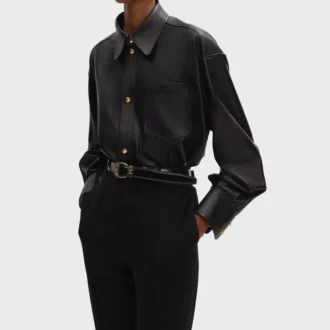 Camisa de piel de cordero suave