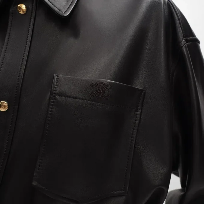 Camisa de piel de cordero suave Camisa de piel de cordero suave