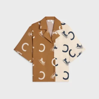 Camisa de pijama en sarga de seda