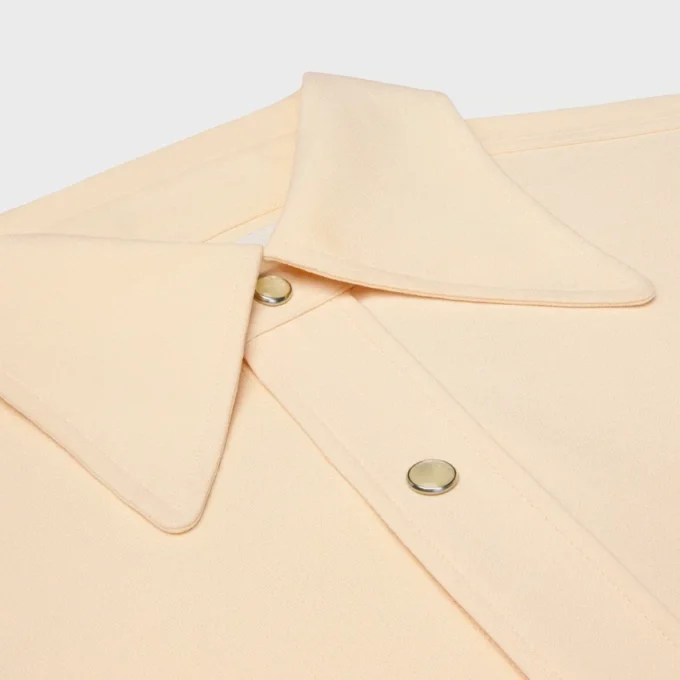 Camisa de viscosa y cadí de seda Camisa de viscosa y cadí de seda