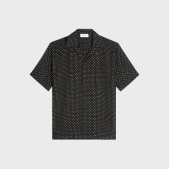 Camisa hawaiana de viscosa estampada