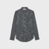 Camisa holgada de algodón a cuadros Camisa holgada de algodón a cuadros