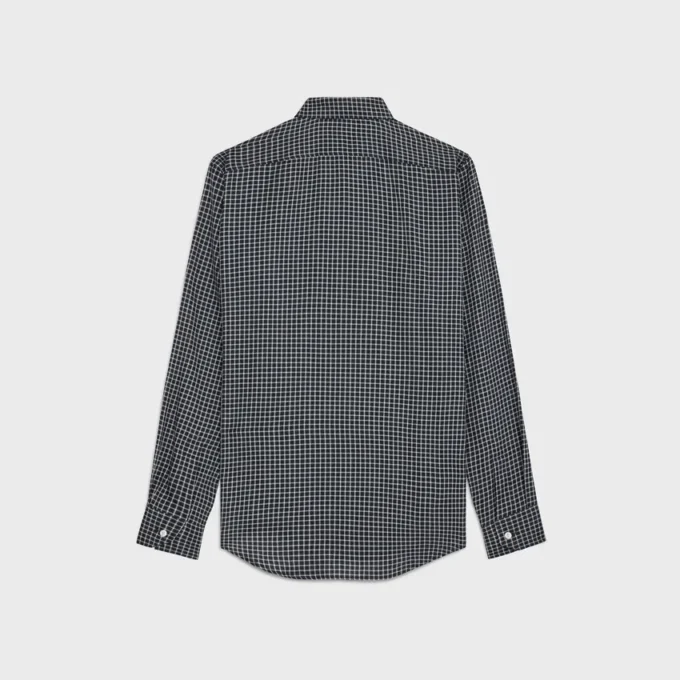 Camisa holgada de algodón a cuadros Camisa holgada de algodón a cuadros
