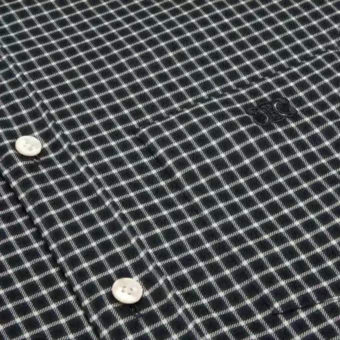 Camisa holgada de algodón a cuadros Camisa holgada de algodón a cuadros