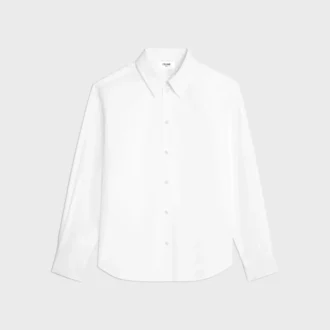 Camisa holgada de popelín de algodón