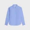 Camisa holgada de popelín de algodón