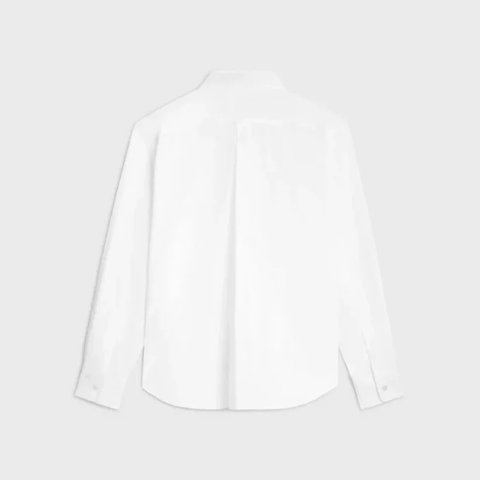 Camisa holgada de popelín de algodón