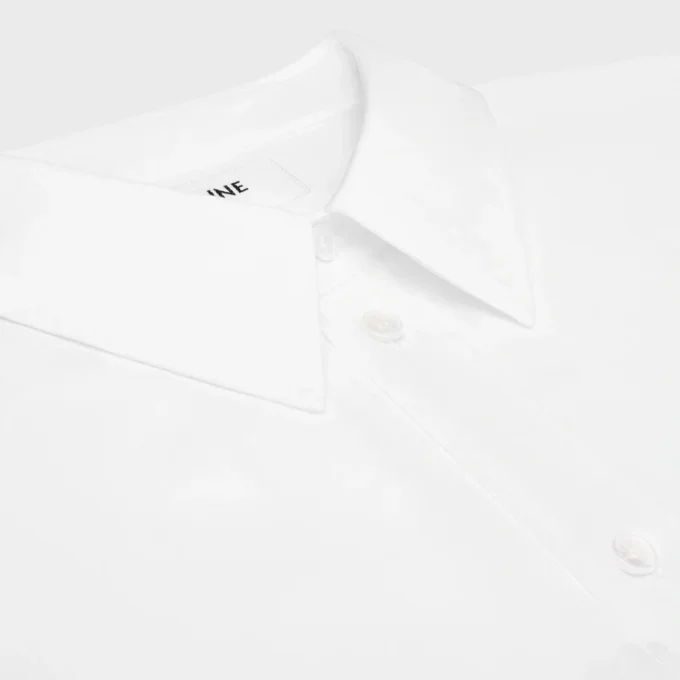 Camisa holgada de popelín de algodón