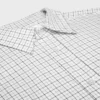 Camisa holgada de sarga de algodón a cuadros Camisa holgada de sarga de algodón a cuadros