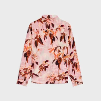 Camisa holgada en crepé de China