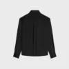 Camisa Lavalliere en sarga de seda