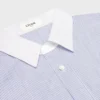 Camisa oversize de algodón cambray a rayas Camisa oversize de algodón cambray a rayas