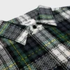 Camisa oversize de cachemira con estampado de tartán Camisa oversize de cachemira con estampado de tartán