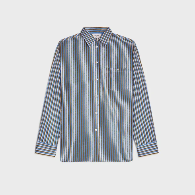 Camisa oversize de sarga de seda Camisa oversize de sarga de seda