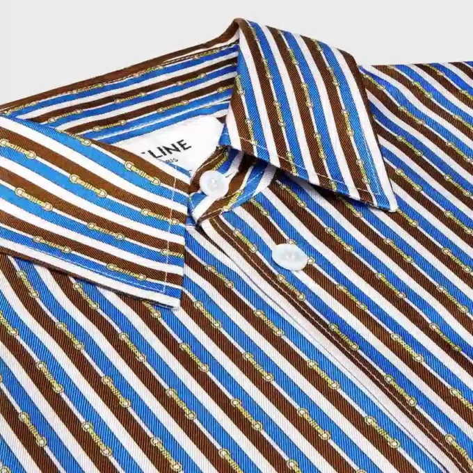 Camisa oversize de sarga de seda Camisa oversize de sarga de seda