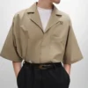 Camisa Scout en gabardina de algodón ligero