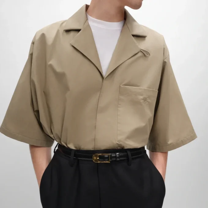 Camisa Scout en gabardina de algodón ligero