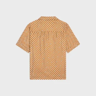 Camisa tipo pijama en sarga de seda