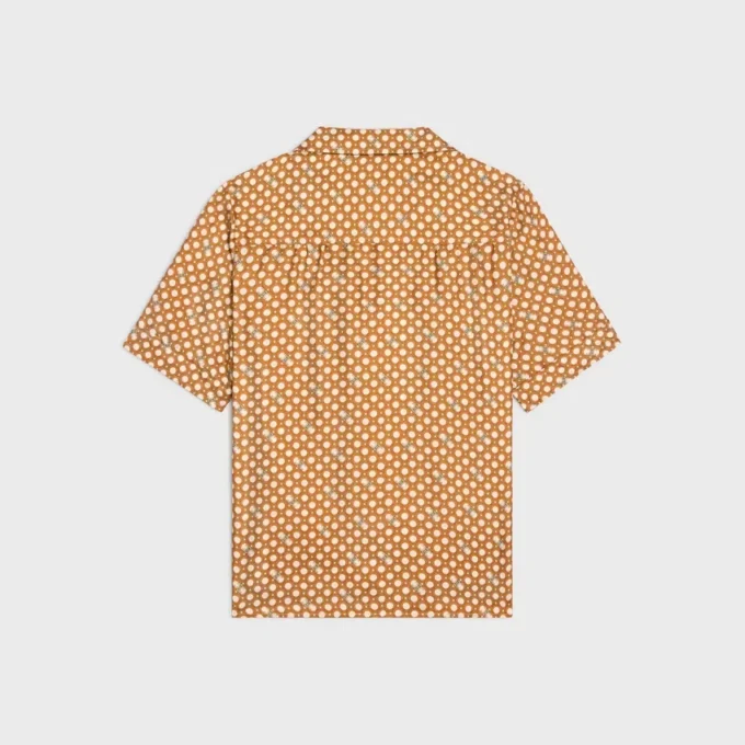 Camisa tipo pijama en sarga de seda Camisa tipo pijama en sarga de seda