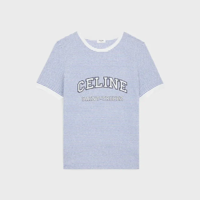 Camiseta CELINE 70’S en jersey a rayas Camiseta CELINE 70’S en jersey a rayas
