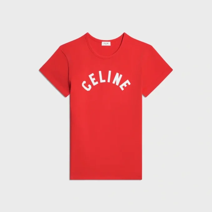 Camiseta clásica de jersey de algodón acanalado