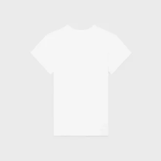 Camiseta clásica de jersey de algodón acanalado